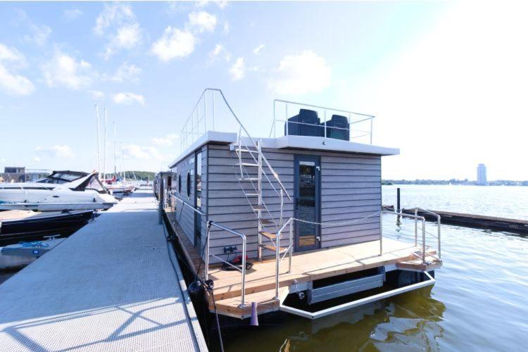 Hausboot Fjord Aries Mit Dachterrasse In Schleswig Hotel Buitenkant foto